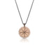 in rose gold with white and black diamonds<br>with black gold chain <span class='visuallyhidden'>Call, text 323-404-2959 for shopping help.</span>